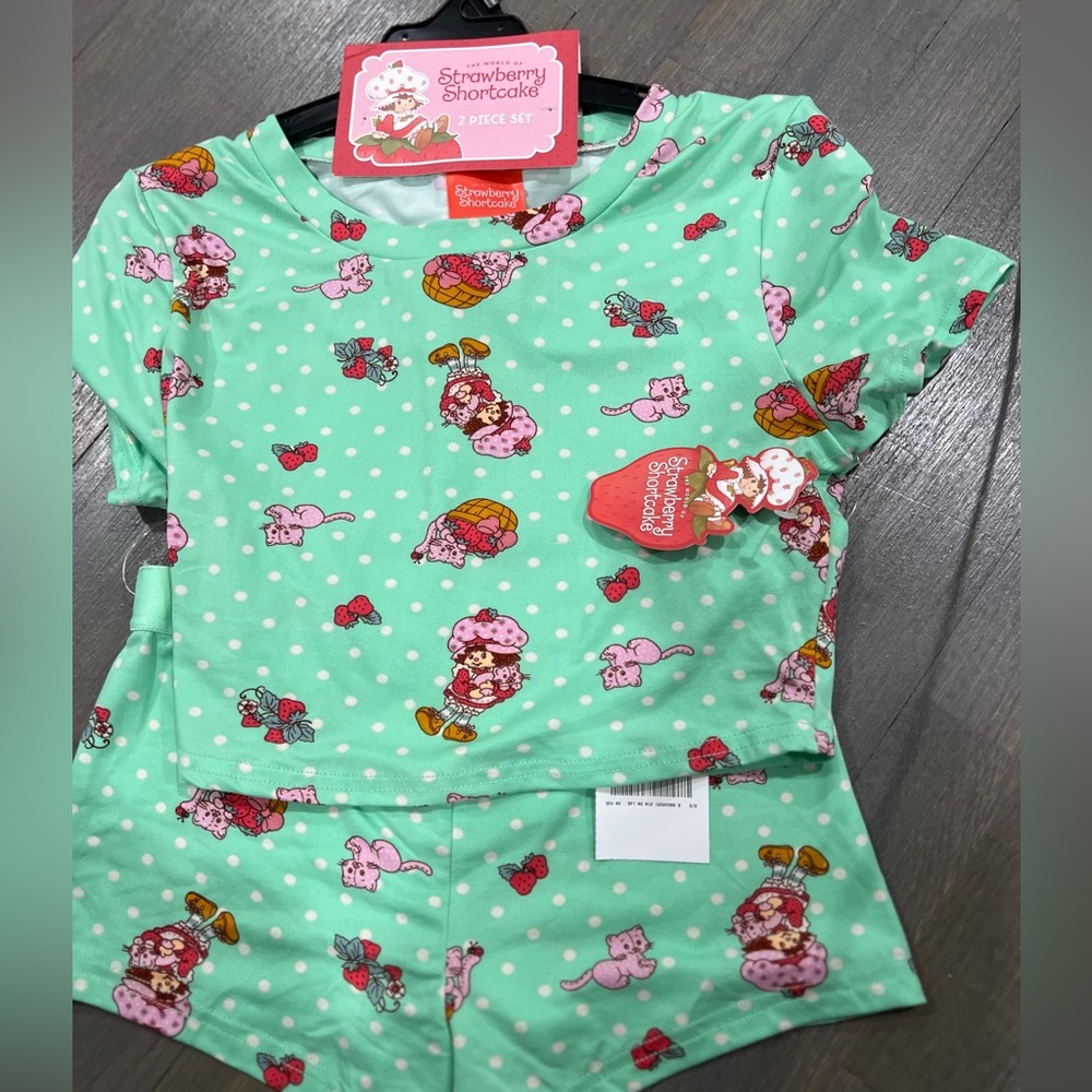 Strawberry Shortcake two piece PJs top and bottoms
